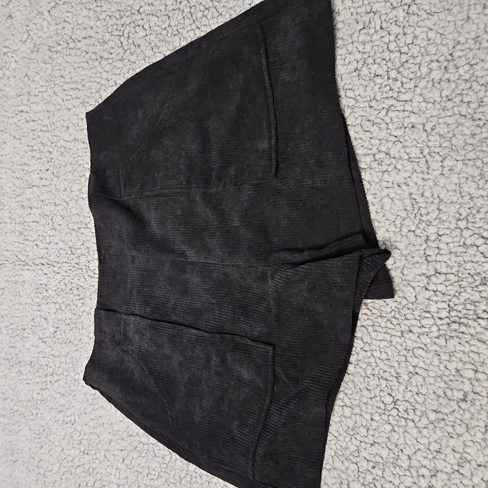 Shein Blk Corduroy Shorts NWOT Sz 12